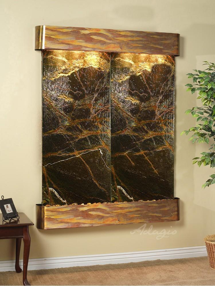 Adagio Majestic River Wall Water Fountain - Wish Rock Relaxation