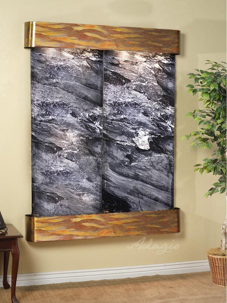 Adagio Majestic River Wall Water Fountain - Wish Rock Relaxation