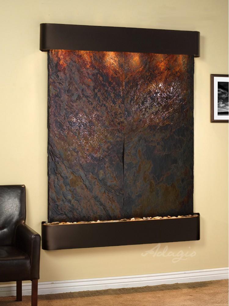 Adagio Majestic River Wall Water Fountain - Wish Rock Relaxation