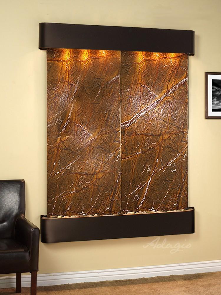 Adagio Majestic River Wall Water Fountain - Wish Rock Relaxation