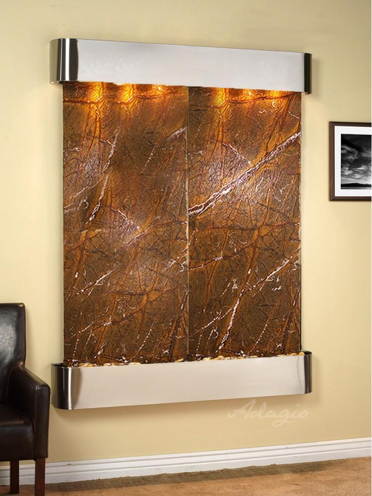 Adagio Majestic River Wall Water Fountain - Wish Rock Relaxation
