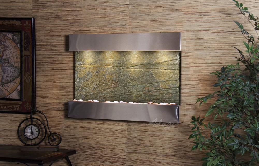 Adagio Reflection Creek Wall Water Fountain - Wish Rock Relaxation