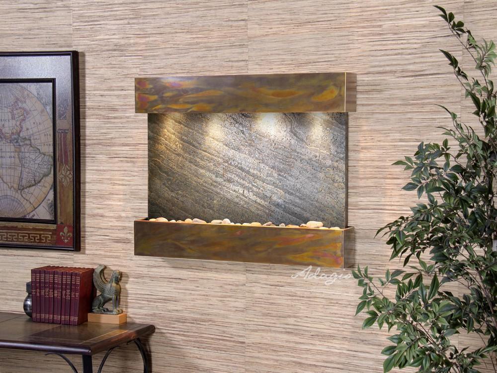 Adagio Reflection Creek Wall Water Fountain - Wish Rock Relaxation
