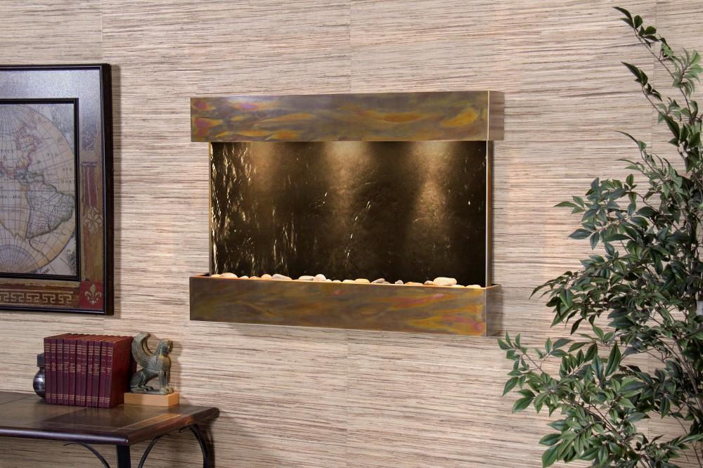 Adagio Reflection Creek Wall Water Fountain - Wish Rock Relaxation