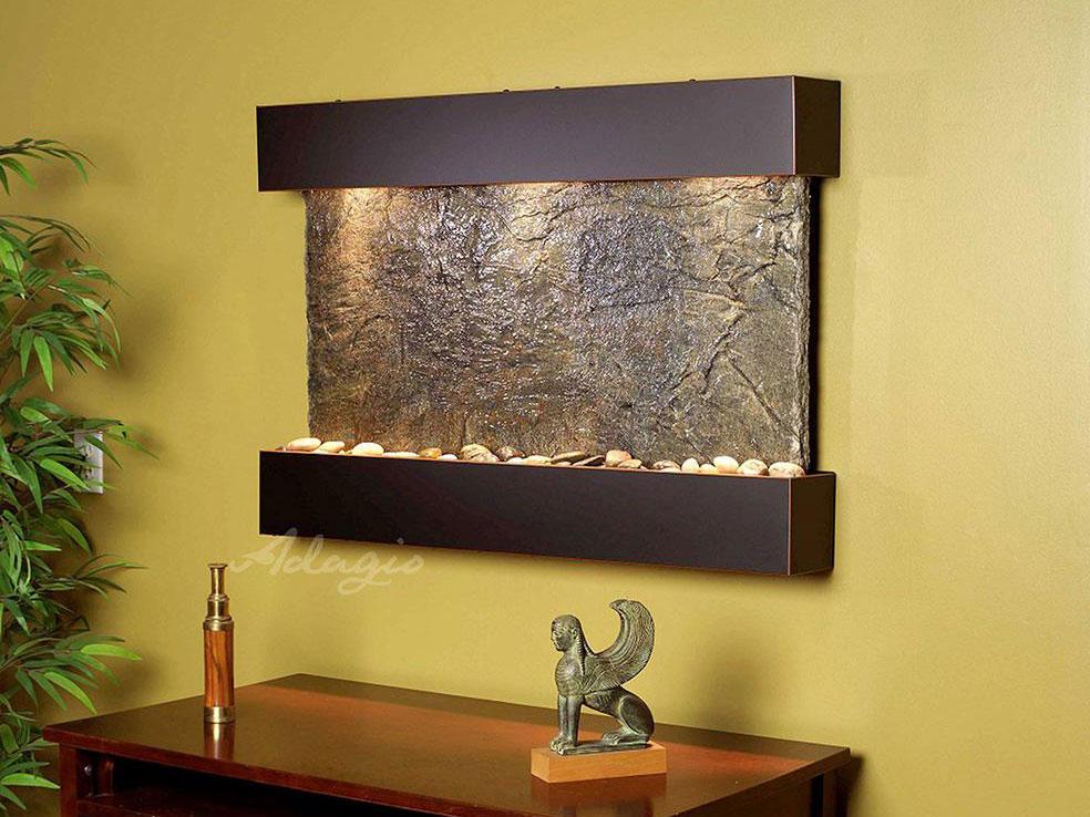 Adagio Reflection Creek Wall Water Fountain - Wish Rock Relaxation