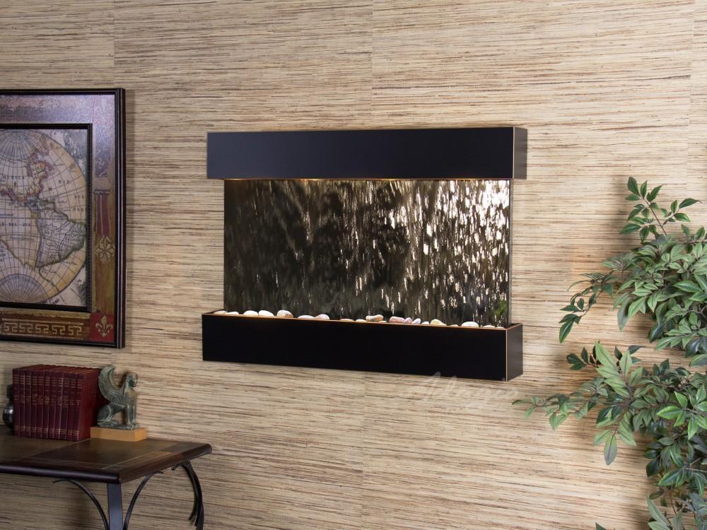 Adagio Reflection Creek Wall Water Fountain - Wish Rock Relaxation
