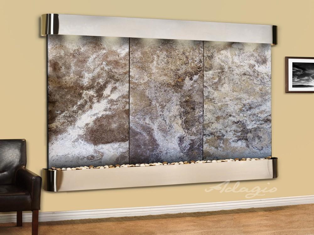 Adagio Solitude River Wall Water Fountain - Wish Rock Relaxation