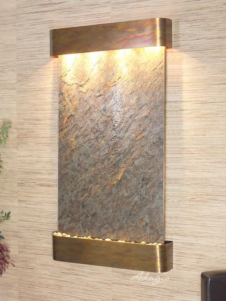 Adagio Summit Falls Wall Water Fountain - Wish Rock Relaxation