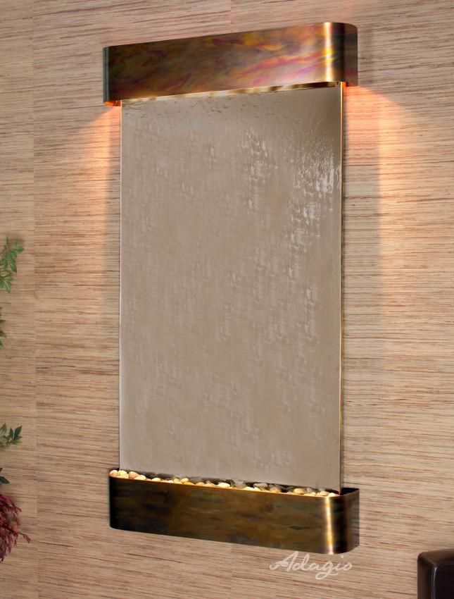 Adagio Summit Falls Wall Water Fountain - Wish Rock Relaxation