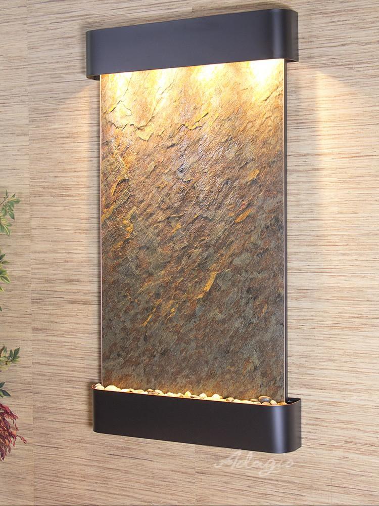 Adagio Summit Falls Wall Water Fountain - Wish Rock Relaxation