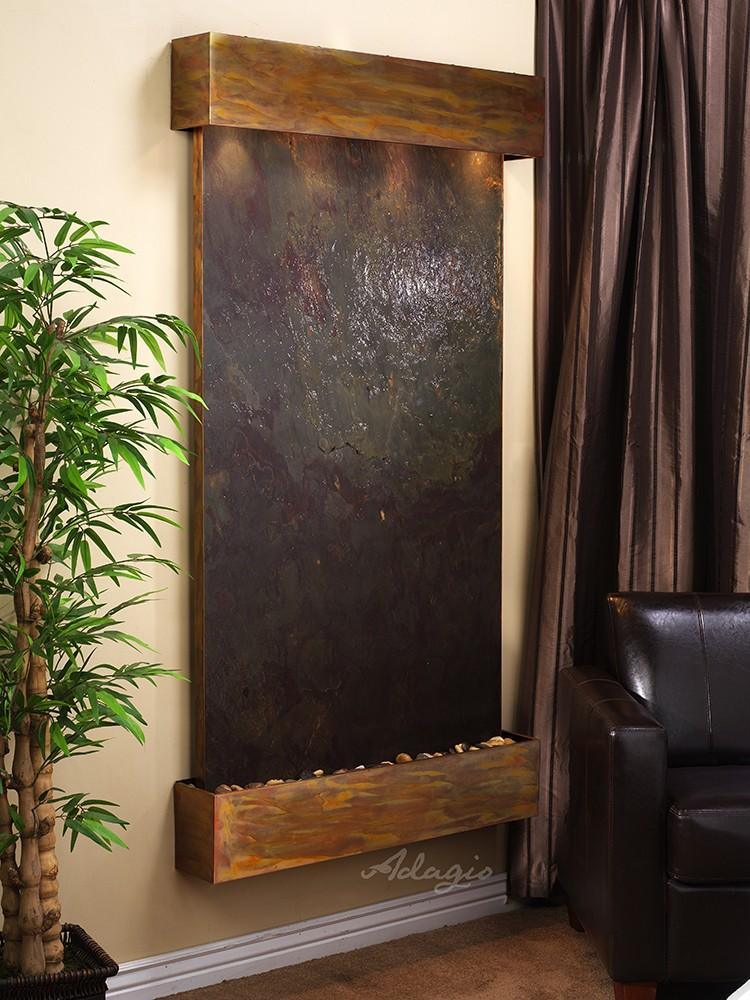 Adagio Summit Falls Wall Water Fountain - Wish Rock Relaxation