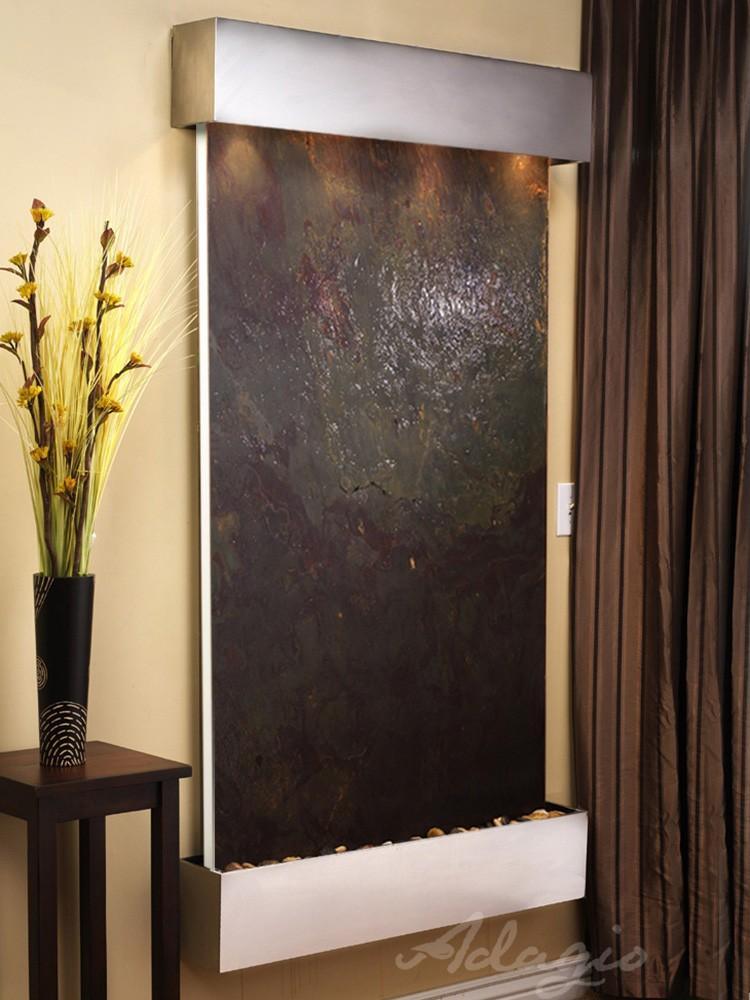 Adagio Summit Falls Wall Water Fountain - Wish Rock Relaxation