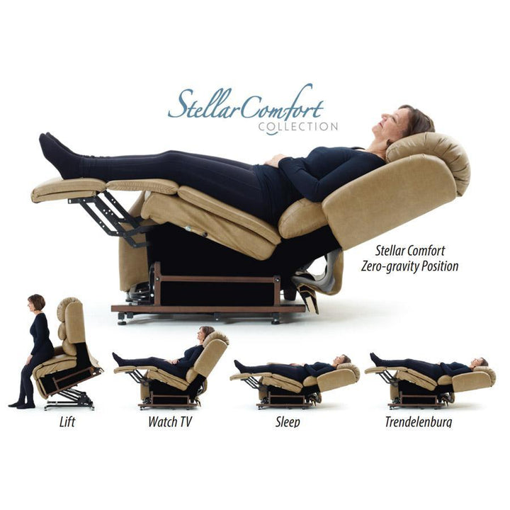UltraComfort UC556-MLA Vega Medium/Large Size 2 Zone Zero Gravity Lift Chair - Wish Rock Relaxation